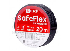 Изолента ПВХ 20м 19мм черная SafeFlex Изолента ПВХ 20м 19мм черная SafeFlex